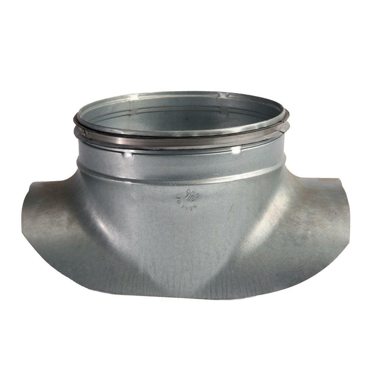 250mm Diameter Branch - 90 Degree Pressed Saddle - Alpha Air Ventilation Supplies-0