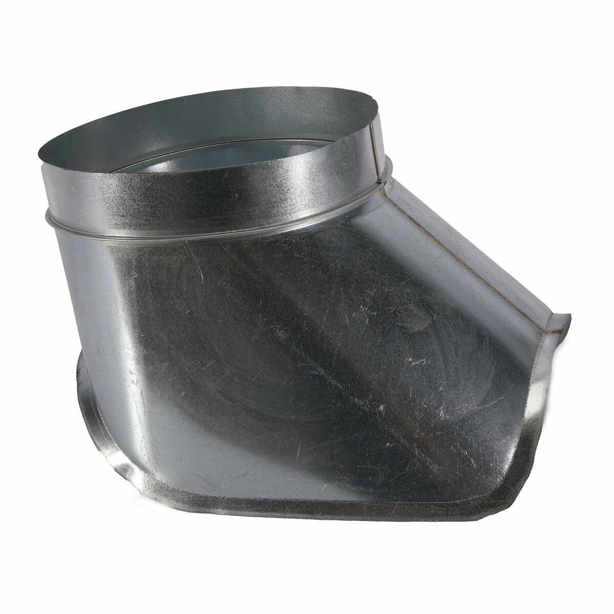 224mm Diameter Branch - 90 Degree Curved Boot - Alpha Air Ventilation Supplies-0